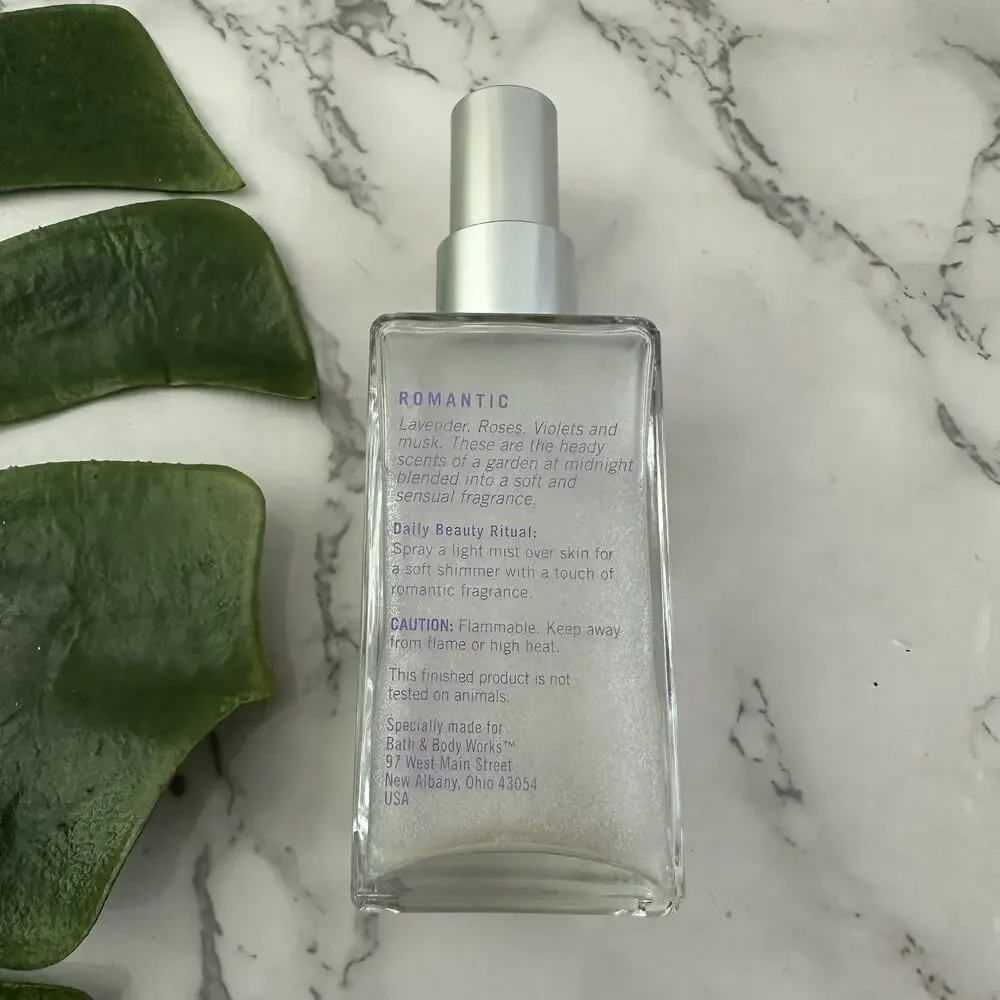 Bath and Body Works Luxuries Moonlight Path Shimmer Mist New 3.4 oz Glass